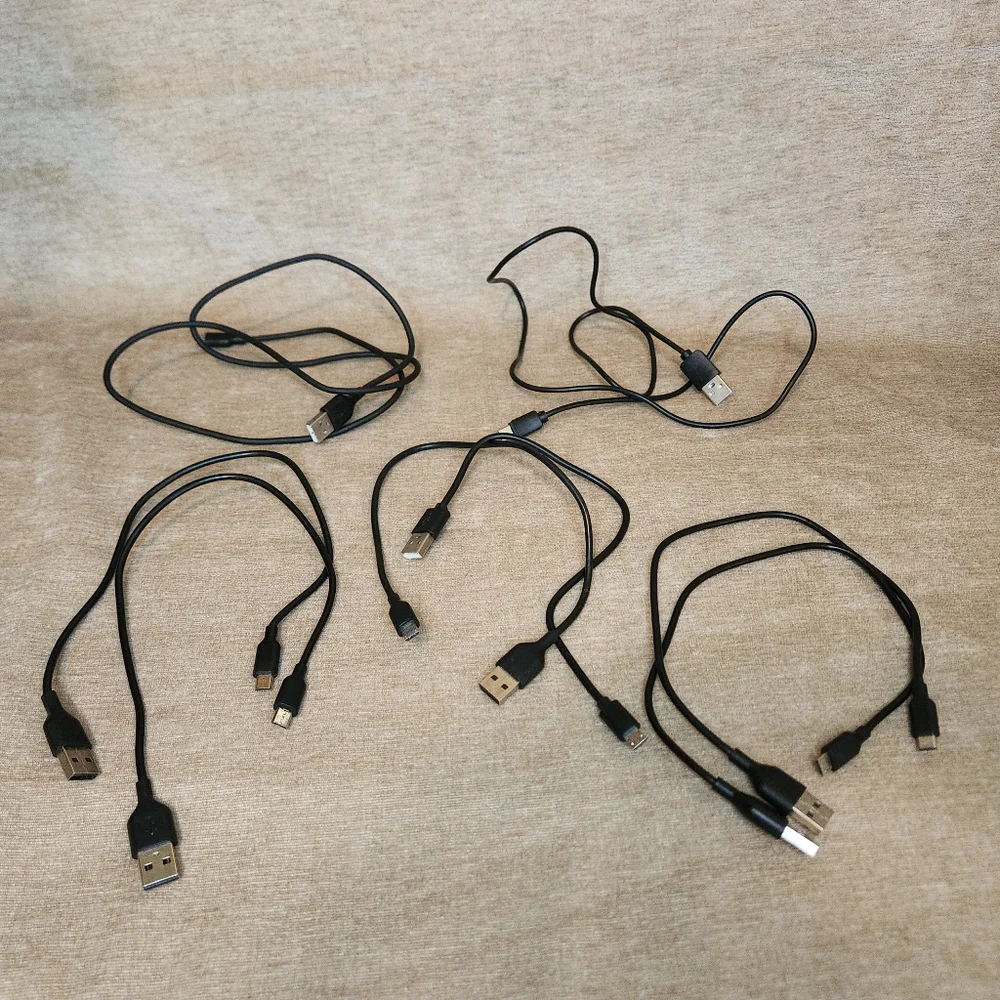Lot of 25 Charging Cords and More